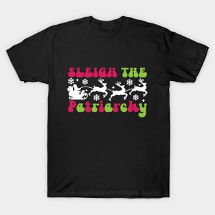 Sleigh the Patriarchy v2 T-Shirt